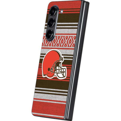 NFL Cleveland Browns Trailblazer Galaxy Z Fold5 5G Skin
